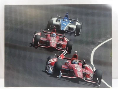 2012 Indy 500 Dixon Franchitti Takuma Sato Photo Print 15x 22 Foam Board IndyCar - Image 1 of 4