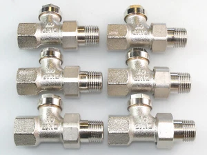 6x OVENTROP COMBI 4 RÜCKLAUFVERSCHRAUBUNG 1/2" DG HEIZKÖRPERVERSCHRAUBUNG  - Bild 1 von 1