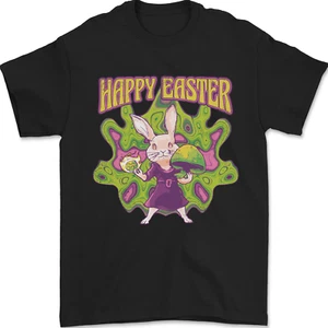 Camiseta Trippy Easter Magic Mushrooms LSD para hombre 100 % algodón - Imagen 1 de 14