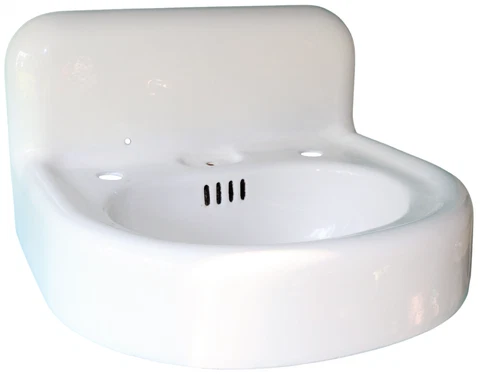 American Standard Porcelain & Cast Iron High Back Wall Sink ~1917 Vintage~ Cover
