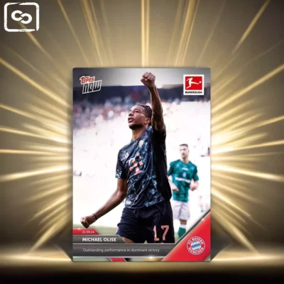 Michael Olise - Outstanding performance TOPPS NOW® Card 23 - Image 1 of 3