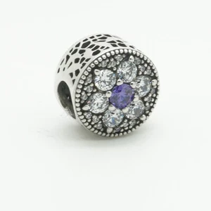 Original Pandora Charm Vergissmeinnicht Sterling-Silber Zirkonia 791832ACZ Neu - Bild 1 von 1