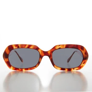 Hexagon Mod Vintage Sunglasses Tortoise / Gray Lens - Nadine - Picture 1 of 3