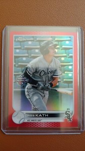 2022 Pro Debut Wes Kath PDC-63 Chrome Red Refractor #5/5