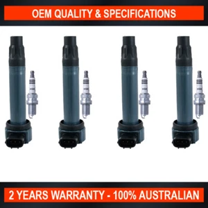 Pack of SWAN Ignition Coils & NGK Iridium Spark Plugs for Mitsubishi Lancer 2.0L - Picture 1 of 5