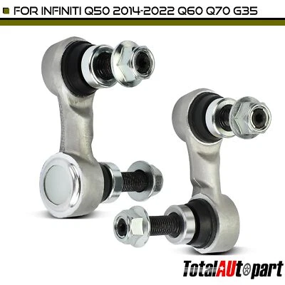 Eslabón de barra estabilizadora 2 piezas para INFINITI Q40 2015 Q50 2016-2022 Q60 QX50 G25 frontal Foto 1 de 4