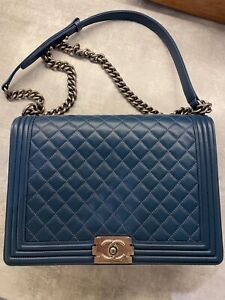 Chanel Boy Flap Bag Quilted Lambskin Large *Low Start*