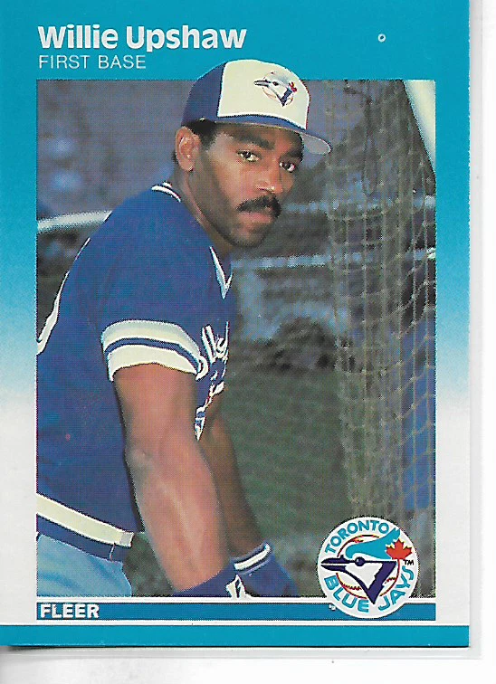 1987 Fleer Willie Upshaw Card - Image 1 of 1