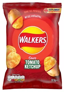 Walkers Crisps Tomato Ketchup 32 x 32.5 g - Picture 1 of 1