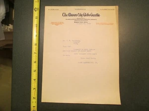 Mason City Iowa Mason City Globe Gazette IA 1919 Letterhead 829 - Picture 1 of 1