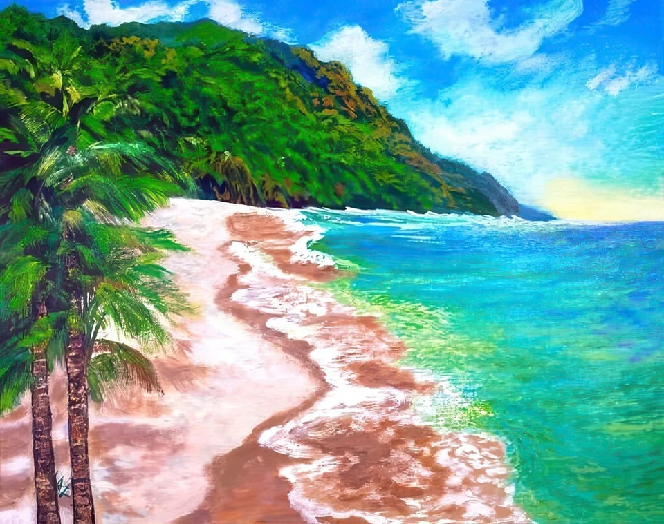 Island Retreat, Lee Ann Zirbes, Wall Decor Art Print Poster 11" x 14" 359 - Image 1 of 1