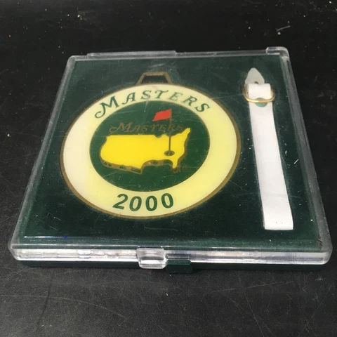Masters Golf Bag Tag 2000 Excellent Condition With Case Cover