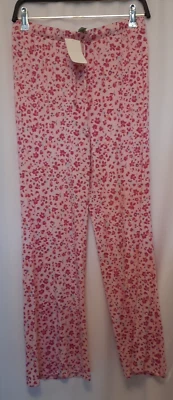 Nordstrom pink Small floral pj bottoms (only) NWT - Image 1 of 4