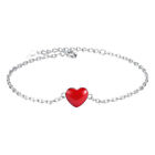 Red Bracelet Women's Gifts For Birthday Heart Link Jewelry Miss
