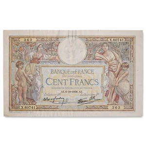 France - billet 100 francs Luc Olivier Merson 1938 - TB - 06/10/1938 - F.25.30 - Picture 1 of 2