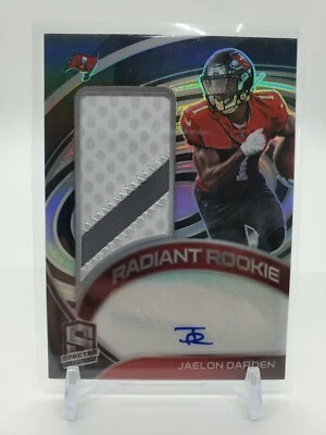 2021 Spectra JAELON DARDEN Rookie Patch Auto Radiant Rookie /99 - Image 1 of 2
