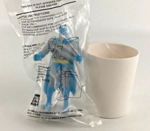 DC Super Friends Burger King Batman Figure Cupholder Hero Mug Vintage 1988 80s - Picture 1 of 10