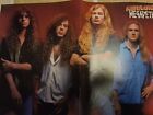 Vintage A3 Large Megadeth Dave Mustaine Ellefson / Ozzy Osbourne Poster Kerrang