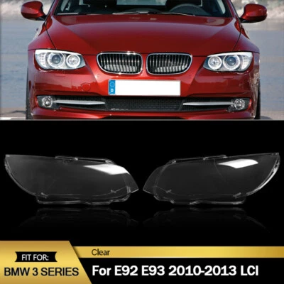 Headlight Headlamp Lens Cover Shell For 2010-2013 BMW 3-Series E92 Coupe E93 LCI Foto 1 de 4