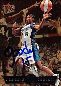 Adrienne Goodson autographed Basketball Card (Utah Starzz) 2002 Fleer Ultra #73