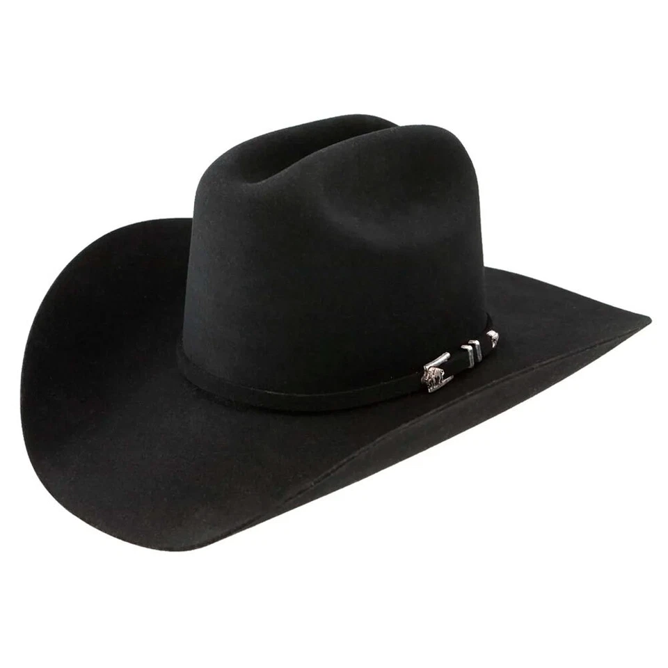Sombrero occidental de fieltro negro búfalo STETSON Apache 4X (SBAPCH-754007) Foto 1 de 4