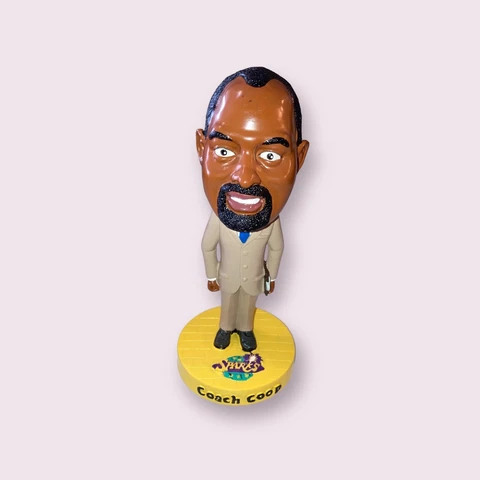 BOBBLE HEAD Michael Cooper Coach Coop Los Angeles Sparks Head Coach In Suit Cover