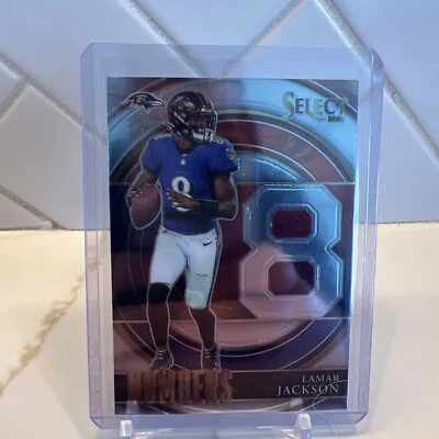 2021 Panini Select Numbers - Lamar Jackson #SN-5 Baltimore Ravens - Image 1 of 2