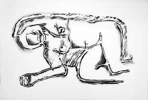 TOM WESSELMANN "MONICA LYING ON HER SIDE, WITH SCRIBBLE" | SIGNED SCREENPRINT - Picture 1 of 2