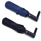 Pffy 2 Packs Travel Umbrella Windproof Auto Open & Close Collapsible Folding 10