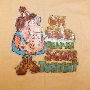 The Best VINTAGE 1980 BRUTTA MAGLIETTA DIVERTENTE T SHIRT uomo L Hanes 50/50 - Foto 1 di 5