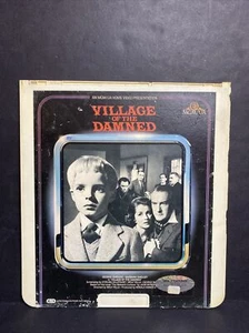 Village Of The Damned CED VideoDisc MGM Studios 1983 Movie CRACKED CORNER - Picture 1 of 11
