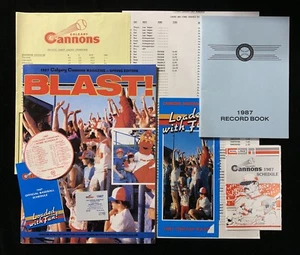 1987 PCL CALGARY CANNONS PROGRAMM TICKET ZEITPLÄNE BUCH BROSCHÜRE SEATTLE MARINERS - Bild 1 von 12