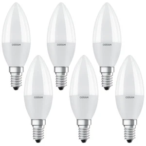 6 x Bombillas LED Osram Vela Star Classic 8W = 60W E14 mate 806lm blanco cálido - Imagen 1 de 4