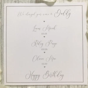 Handarbeit Karte Name geändert zu Papa Geburtstag Vatertag Papa Opa Opa - Bild 1 von 6
