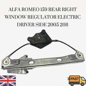 WINDOW LIFTER REGULATOR - REAR RH - FITS ALFA ROMEO 159 (939_) 1.8 2005-2011 - Picture 1 of 8