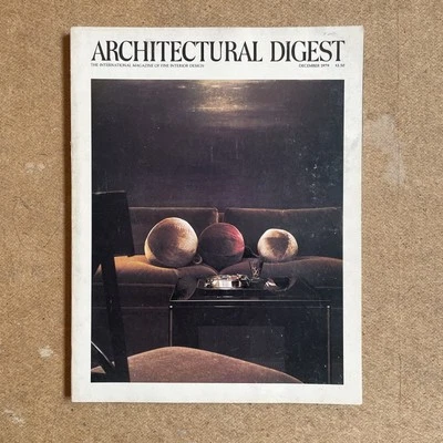 Architectural Digest dec 1979 manhattan by Arthur Ferber Virginia on Potomac  - Image 1 of 4