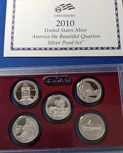 2010 S US Mint Silver State Quarter Proof Set  COA and box included - Picture 1 of 2