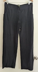 VINTAGE Juicy Couture pantaloni in maglia 100% cashmere donna grande nero gamba dritta - Foto 1 di 9