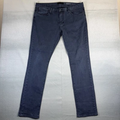 John Varvatos Bowery Jeans Mens 36 (40x34) Blue Stretch Slim Straight Denim Pant - Image 1 of 4