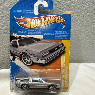 2011 Hot Wheels New Models Back To The Future Time Machine Gray Delorean 18/50 - Image 1 of 4