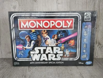 MONOPOLY STAR WARS 40TH ANNIVERSARY SPECIAL EDITION DISNEY HASBRO - Image 1 of 3