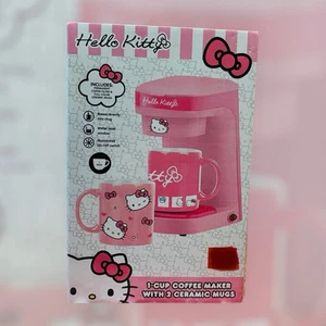🔥 Hello Kitty Single Cup Coffee Maker Set 2 Mugs Dorm Room Home Machine - Picture 1 of 12