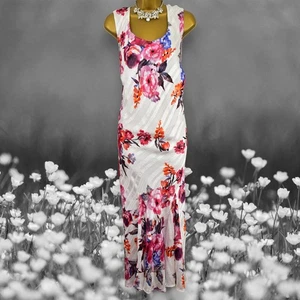 Nightingales Size 22 Bias Midi Dress Mother of the Bride Cruise Wedding Outfit - Picture 1 of 6