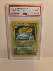 Venusaur 1999 Pokémon Base Unlimited Holo 15/102 - PSA 9 - Bild 1 von 2