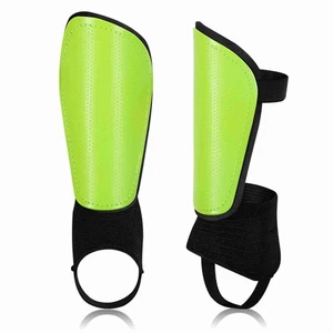 Soccer Shin Guard With Ankle Protector Football Protective Equipment Green DGEE - Picture 1 of 8