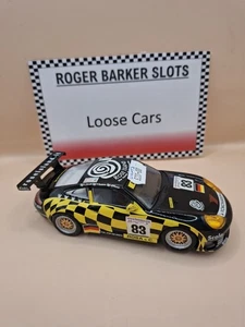 Scalextric Porsche 911 GT3R Rose Island Black Yellow Loose 1:32 Slot Car Racing - Picture 1 of 9