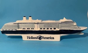 Vintage Holland America Line ms Westerdam Ceramic Cruise Boat Ship Model Replica - Picture 1 of 8