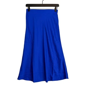 Gonna midi J.Crew Gwyneth slip blu royal nuova con etichette - 2XS XXS - Foto 1 di 7