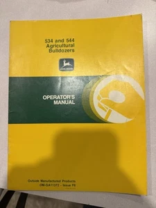 Bulldozer agrícola John Deere Manual de operador OM-GA11372 534 y 544 - Imagen 1 de 2