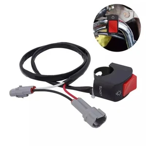 Handlebar Switch Handlebar On/Off Accessories Headlight Switch High Quality - Picture 1 of 8